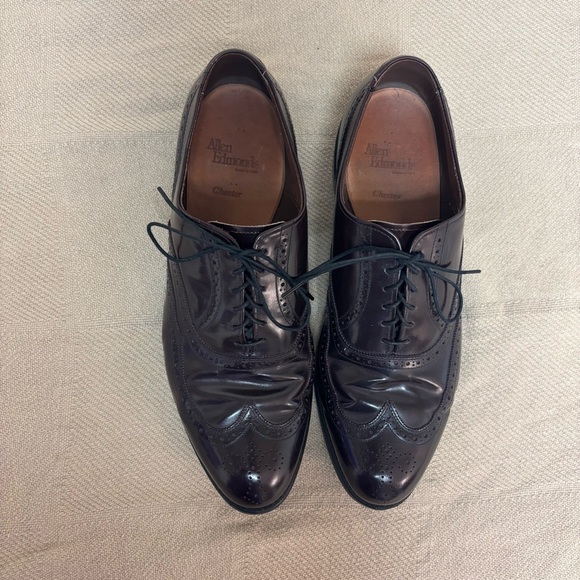 Men\'s ALLEN EDMONDS Chester Burgundy Wing Tip Dress Shoes Sz 11.5 D main image 6